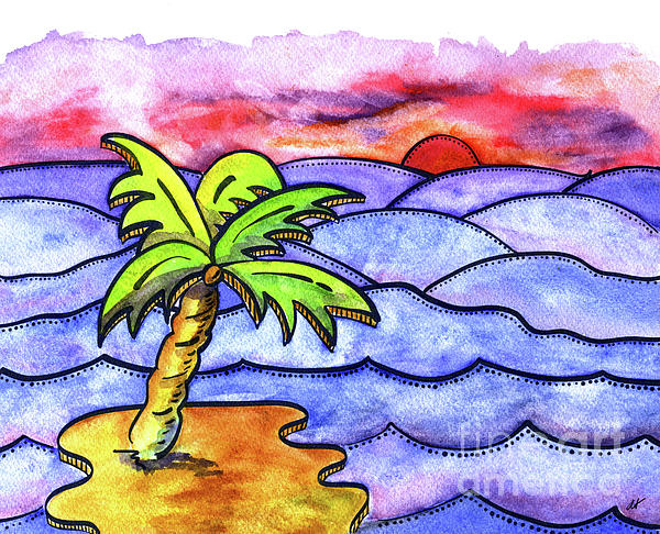 Cardboard Sea Painting