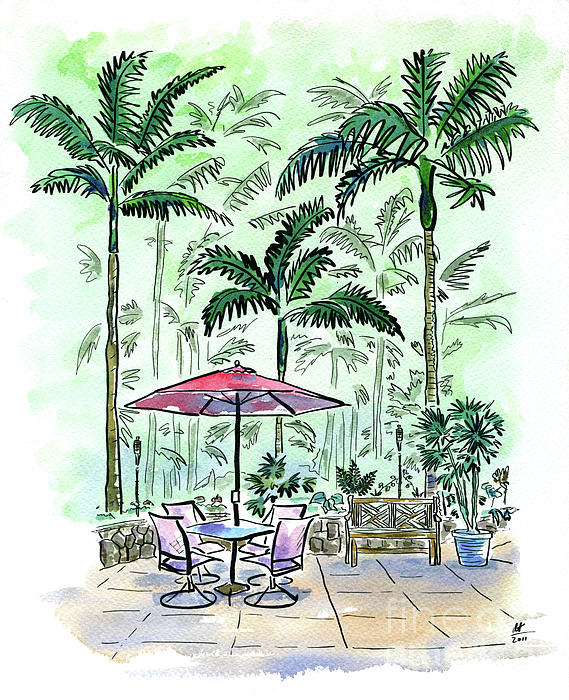 On The Lanai Painting