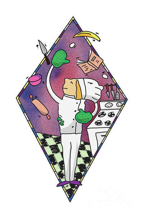 Juggling Chef Painting